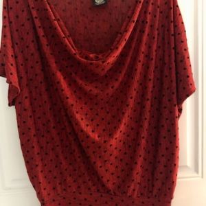 Bobeau Cowl Neck Blouse